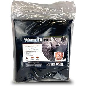 Quick Dam Water Filled, Water Curb diverts flood water, 6.5in high x 10ft long, 1-Pack