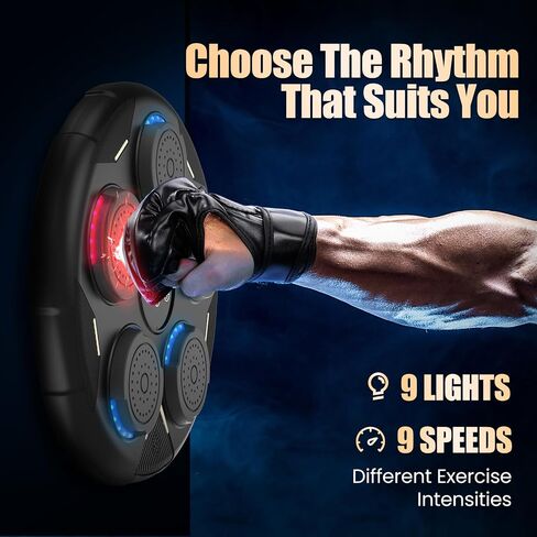 Music Boxing Machine, Boxing Machine Wall Mounted Music with Gloves, Smart Bluetooth Boxing Equipment, Boxing Music Workout Machine in Saudi Arabia