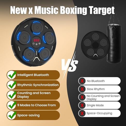 Music Boxing Machine, Boxing Machine Wall Mounted Music with Gloves, Smart Bluetooth Boxing Equipment, Boxing Music Workout Machine in Saudi Arabia