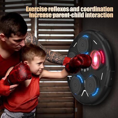 Music Boxing Machine, Boxing Machine Wall Mounted Music with Gloves, Smart Bluetooth Boxing Equipment, Boxing Music Workout Machine in Saudi Arabia