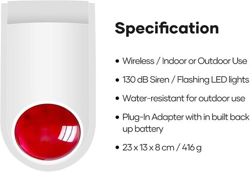 tolviviov Indoor Hub- Compatible with tolviviov Home Alarm System-HUB Needed ( Include Power Adapter and Power Cord) in Saudi Arabia