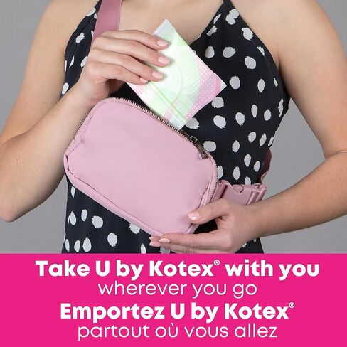 فوط U من Kotex Balance بحجم مناسب للمراهقين، رفيعة جدًا بأجنحة، شديدة الامتصاص، 28 قطعة (قد تختلف التعبئة) in Kuwait