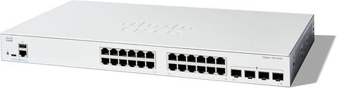 Cisco Catalyst 1300-24XTS Managed Switch, 12 Port 10G Copper, 12x10GE SFP+, Limited Lifetime Protection (C1300-24XTS) in Saudi Arabia