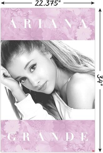 Trends International Ariana Grande - Floral Wall Poster, 22.375" x 34", Unframed Version in Saudi Arabia