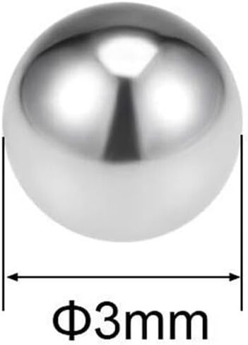 304 Stainless Steel Ball, Precision Grade G100 Balls,Steel Ball,Bearing Balls Durable, Versatile, 2.5mm,50pcs in Saudi Arabia