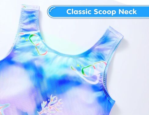 Girls Gymnastics Leotards Sleeveless Tumble Biketards One Piece Dance Unitards with Short in Saudi Arabia
