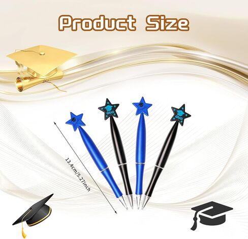 110 Pcs Graduation Ballpoint Pens Star Graduation Pens Bulk Party Favors Gifts Graduation Gifts Pens for Students Teacher School Office Supplies (Black,Red) in Saudi Arabia