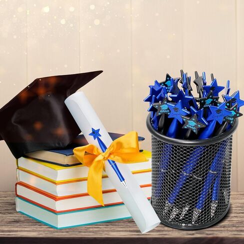 110 Pcs Graduation Ballpoint Pens Star Graduation Pens Bulk Party Favors Gifts Graduation Gifts Pens for Students Teacher School Office Supplies (Black,Red) in Saudi Arabia