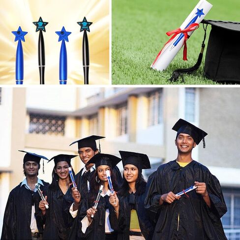 110 Pcs Graduation Ballpoint Pens Star Graduation Pens Bulk Party Favors Gifts Graduation Gifts Pens for Students Teacher School Office Supplies (Black,Red) in Saudi Arabia