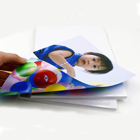 50Sheets 8x11.5inch 120gsm Double-sided Glossy Photo Paper for Inkjet Printer Printing Coated Paper for Business Card, Menu, Design Draft Printing etc (120g-50sheets) in Saudi Arabia
