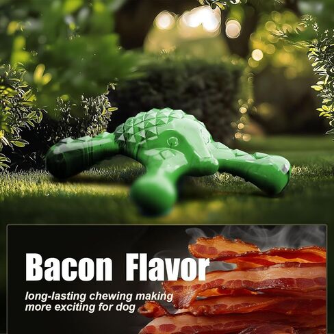 Dog Toys for Large Dogs - Use of Nylon with Natural Bacon Flavor, is Aggressive Chewers, Indestructible Tough, Durable, Fit for to Relief Bredom Stress, Care Teeth and Dental Health in Saudi Arabia