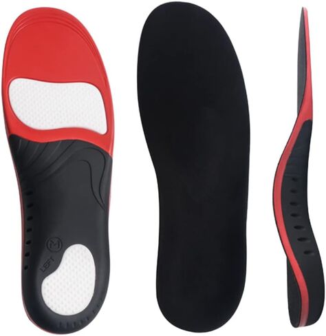 نعال دعم قوس القدم من Medibot للرجال والنساء، نعال دعم قوس تقويم العظام لتخفيف الألم وتحسين صحة القدم، حشوات مصممة هندسيًا لالتهاب اللفافة الأخمصية، والقوس العالي والقدم المسطحة (L) in Kuwait