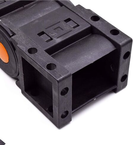 Plastic Drag Chain Cable Carrier Closed Type with End Connectors R100 25 x 57mm L1000mm for Electrical CNC Router Machines in Kuwait