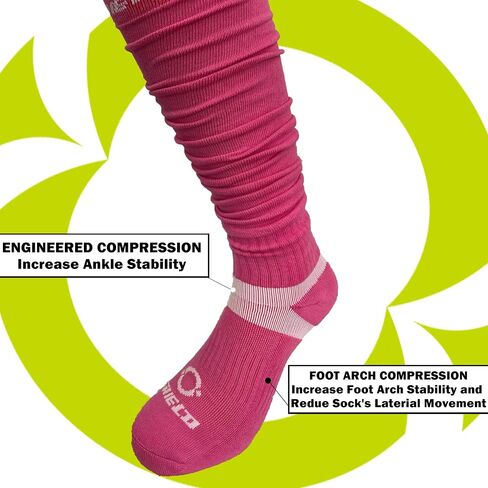 O SHIELD Football Scrunch Socks, Extra Long Athletic Soccer Achilles Supporter, Comfortable Material Cottons in Saudi Arabia