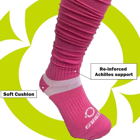 O SHIELD Football Scrunch Socks, Extra Long Athletic Soccer Achilles Supporter, Comfortable Material Cottons in Saudi Arabia