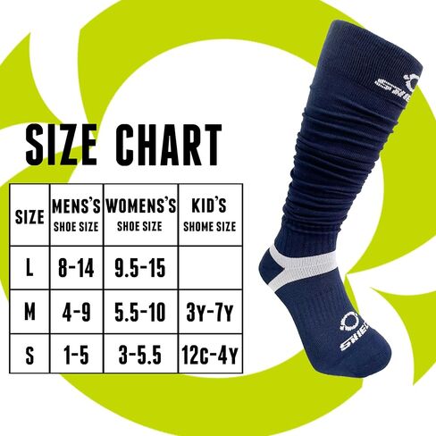 O SHIELD Football Scrunch Socks, Extra Long Athletic Soccer Achilles Supporter, Comfortable Material Cottons in Saudi Arabia