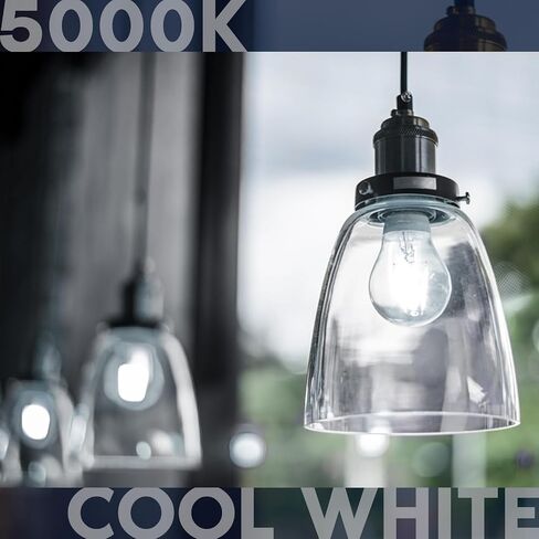LUXRITE Vintage A19 LED Light Bulbs 60W Equivalent, 3000K Soft White Dimmable, 800 Lumens, Standard LED Edison Bulb 8W, UL Listed, E26 Base (4 Pack) in Kuwait