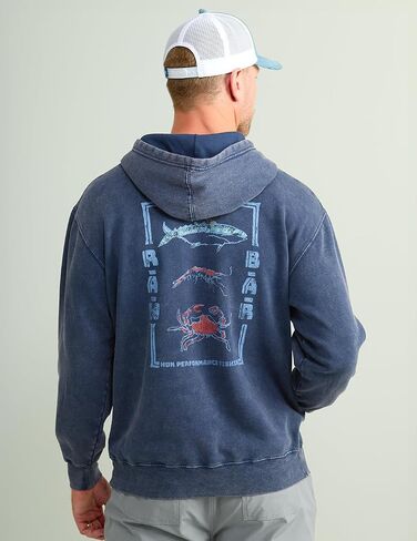 HUK Men's Cotton Fleece Graphic Hoodie, Performance Fishing Sweatshirt in Saudi Arabia