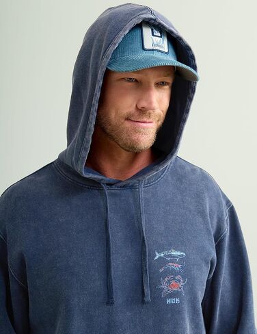 HUK Men's Cotton Fleece Graphic Hoodie, Performance Fishing Sweatshirt in Saudi Arabia