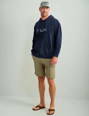 HUK Men's Cotton Fleece Graphic Hoodie, Performance Fishing Sweatshirt in Saudi Arabia