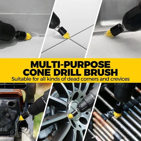 Holikme 23Pack Drill Brush Attachments Set, Scrub Pads & Sponge, Buffing Pads, Power Scrubber Brush with Extend Long Attachment, Car Polishing Pad Kit,Cleaning Supplies，Shower Scrub,Blue in Saudi Arabia