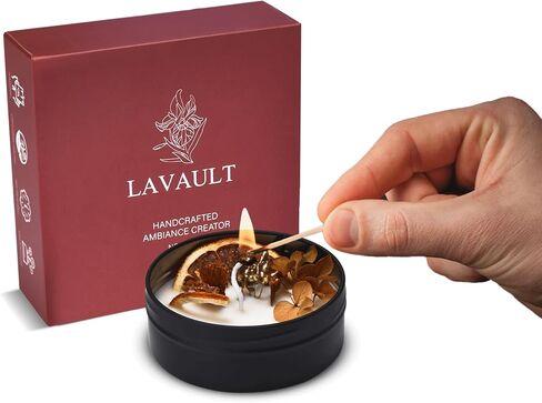 شموع الزهور المعطرة مع الزخارف - العلاج العطري للاسترخاء والتوتر - شموع الصويا - هدايا للنساء، عيد الأم، الترحيب بالمنزل الجديد، عيد الميلاد - عطر برائحة فاكهة الأناناس in Saudi Arabia