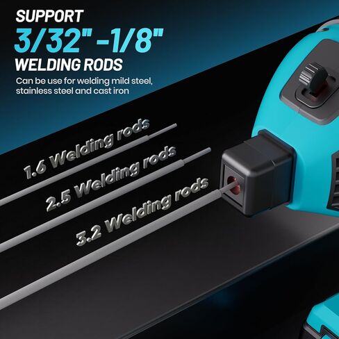 ماكينة لحام محمولة من Seesii، 20-120 أمبير 110 فولت مع 6 تعديلات تيار متغير مناسبة لقضبان اللحام 3/64 بوصة - 1/8 بوصة، تصميم للعمل الجوي، لحام DIY، لحام المنزل أو لحام السيارة in Kuwait
