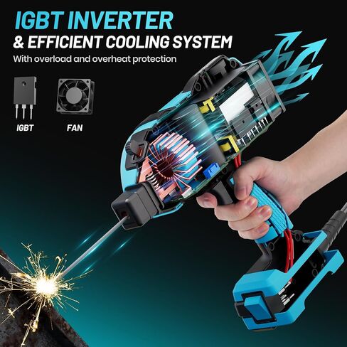 ماكينة لحام محمولة من Seesii، 20-120 أمبير 110 فولت مع 6 تعديلات تيار متغير مناسبة لقضبان اللحام 3/64 بوصة - 1/8 بوصة، تصميم للعمل الجوي، لحام DIY، لحام المنزل أو لحام السيارة in Kuwait