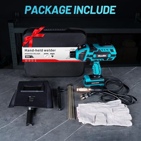 ماكينة لحام محمولة من Seesii، 20-120 أمبير 110 فولت مع 6 تعديلات تيار متغير مناسبة لقضبان اللحام 3/64 بوصة - 1/8 بوصة، تصميم للعمل الجوي، لحام DIY، لحام المنزل أو لحام السيارة in Kuwait