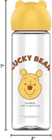 مينيسو ديزني ويني ذا بوه زجاجة مياه بلاستيكية باردة 500 مل قارورة مانعة للتسرب قابلة لإعادة الاستخدام للبنين والبنات in Kuwait