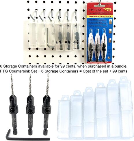 Adjustable Wood Countersink Drill Bit #14 (1/4") with Tapered Drill Bit for Woodworking in Kuwait