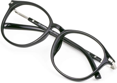 VisionGlobal Blue Light Blocking Glasses for Computer Reading or Gaming, UV 400 Anti Glare Lenses Help Reduce Eye Strain and Fatigue, Men and Women Frame, x1.25 No Magnification in Saudi Arabia