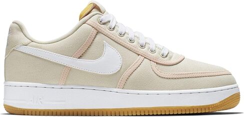 حذاء رياضي Nike Air Force 1 '07 Low Premium للرجال، كريمي فاتح/أبيض/قرمزي اللون، 8.5 in Saudi Arabia