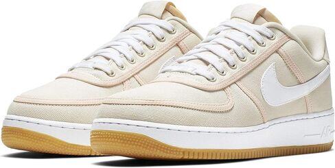 حذاء رياضي Nike Air Force 1 '07 Low Premium للرجال، كريمي فاتح/أبيض/قرمزي اللون، 8.5 in Saudi Arabia