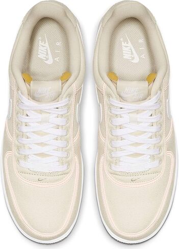 حذاء رياضي Nike Air Force 1 '07 Low Premium للرجال، كريمي فاتح/أبيض/قرمزي اللون، 8.5 in Saudi Arabia