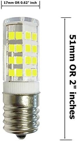 3-Bulbs E17 LED Bulb for Microwave Oven, Under-Microwave Stove Light 40W-Equival (Cool White 6000K) in Kuwait