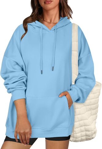 Zeagoo Womens Oversized Hoodies Fleece Sweatshirts Long Sleeve Pullover with Pocket 2024 Fall Winter Outfits Y2k Clothes in Saudi Arabia