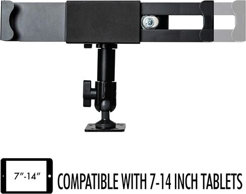 Tabletop Wall Mount – CTA Multi-Mount Carbon Fiber Support Arm for iPad 10th Gen 10.9" - iPad 7/8/9 Gen 10.2" - iPad Pro 12.9" - iPad Air 3 - Surface Pro 4 - Galaxy Tab S3 & More - Black (AUT-VDM) in Saudi Arabia