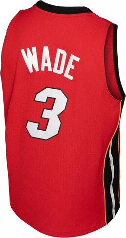 Dwyane Wade Miami Heat Red Youth 8-20 Hardwood Classic Soul Swingman Player Jersey - Small 8 in Saudi Arabia