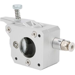 Double Gear Metal Extruder Hardened Steel Silver 1.75mm Extruder Dual Drive Dual Drive Technology for for Most 3 Dimensions Printers (Right hand)
