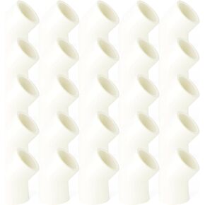 GASHER 25PCS PVC Pipe Fitting 3/4" PVC 45 Degree Elbow, Furniture Grade Pipe Socket Fittings, For Home or Industrial