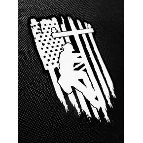 Lineman Linesman Electrical Power Line Pole American Flag Tech Sticker Decal (10")