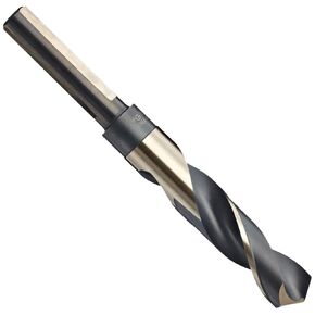 YG-1 - D1191039 D1191 High Speed Steel Split Point 3 Flat Black/Gold Silver/Deming Drill Bit, 118 Degree, 39/64" Diameter x 6" Length (Pack of 1)