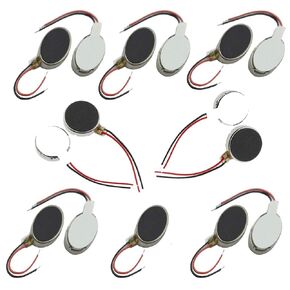 15PCS DC 3V 12000RPM 10mm x 2.7mm Micro Flat Vibration Motor Mini Flat Pager Electronic for Mobile Phone in Cell Adhesive Vibration Flat Motors