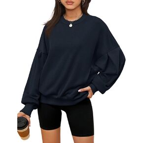 ZHENWEI Sweatshirts for Women Crewneck Pullover Sweaters with Pockets