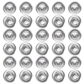 PATIKIL 1 1/2 in Self Locking Washers, 50pcs Perforated Insulation Pins Washers Plaster Flat Washer 1.5mm Thick Round Galvanized Iron Metal for Wall Ceiling