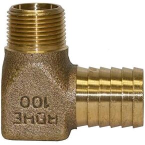 Merrill MFG RBHENL100 1" X 3/4" No-Lead Hydrant Elbow, Bronze, 1" X .75"
