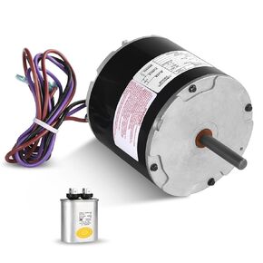 5KCP39FGS071S Carrier Condenser Motor 1/4 HP, 208-230v, 1100 RPM Carrier Condensor Electric Motor Compatible with GE HC39GE236A Inclusive Capacitance