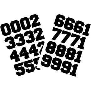 Sports Helmet Numbers 1.5" Baseball, Hockey, Football and Lacrosse