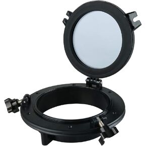 YaeMarine 10 بوصة فتحة مستديرة فتحة فتحة اليخت لاستبدال فتحة النافذة القطر الإجمالي: 10.4 بوصة/265 مم القطر المفتوح: 7.75 بوصة/197 مم أسود in Kuwait